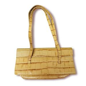 Michael Rome by Besozzi Genuine Light Brown / Tan Leather Made In Italy Purse